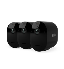 Arlo - Pro 4 Spotlight Camera with 3x Camera Kit - Black