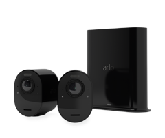 Arlo - Ultra 2 Spotlight Camera 2x Camera Kit - Black