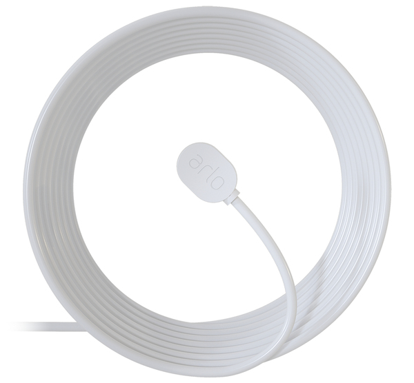 Arlo - Outdoor Cable With Magnetic Connection - White - Elektronikk
