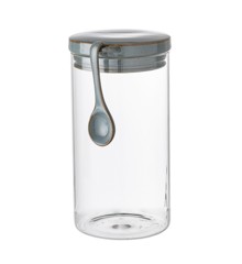 Bloomingville - Pixie Glasdose mit Deckel und Löffel - 1900 ml