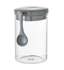 Bloomingville - Pixie Glasdose mit Deckel und Löffel - 1500 ml