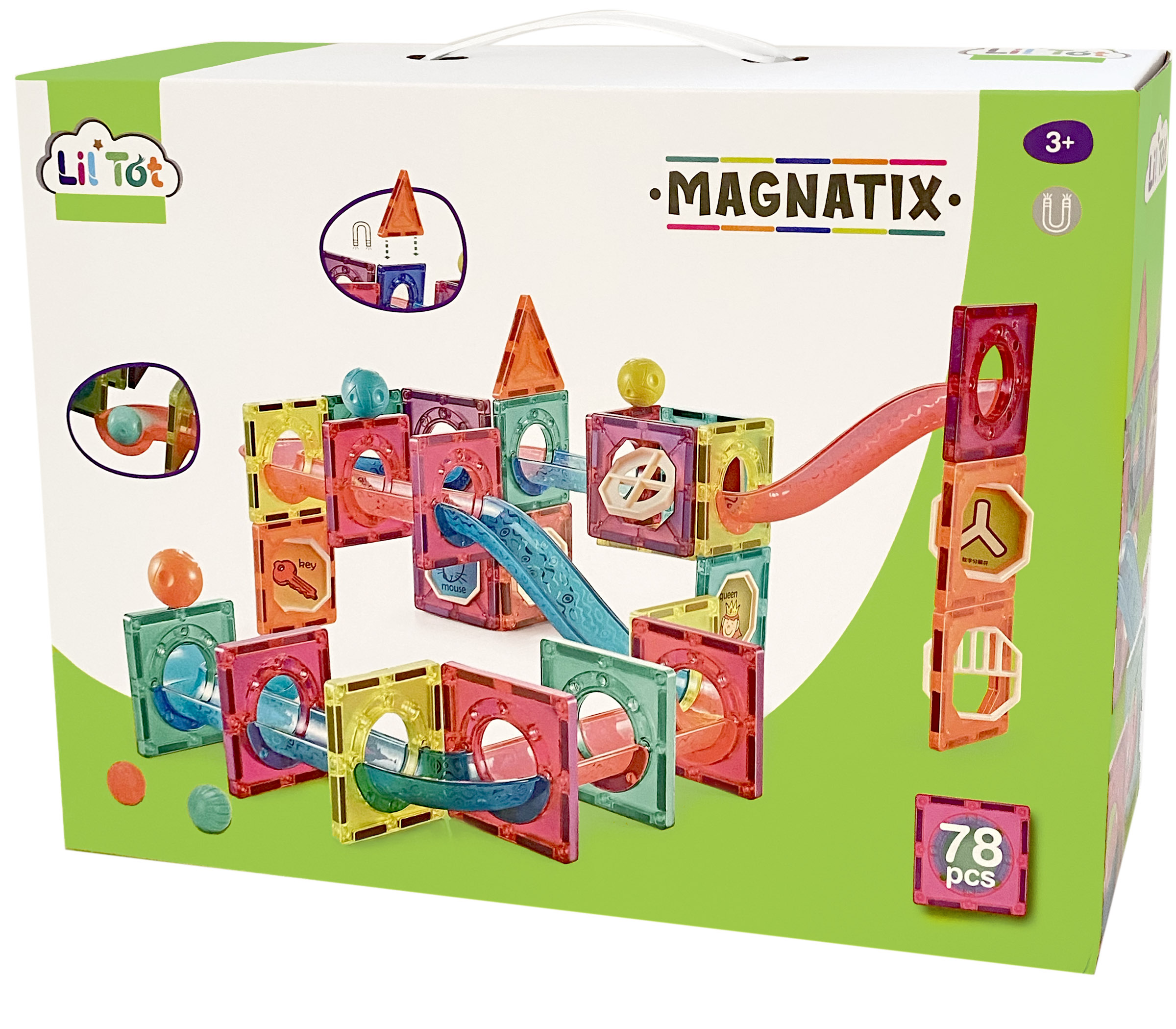 innovation Indgang slim Køb Magnatix, Magnetiske Fliser 78 pcs - Fri fragt