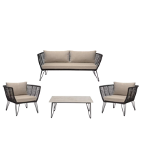 Bloomingville - Mundo lounge sofa, chairs and coffee table set