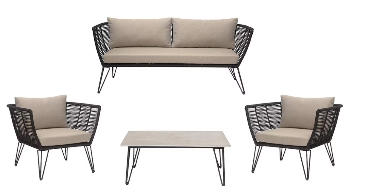 Bloomingville - Mundo lounge sofa, stole & sofabord set