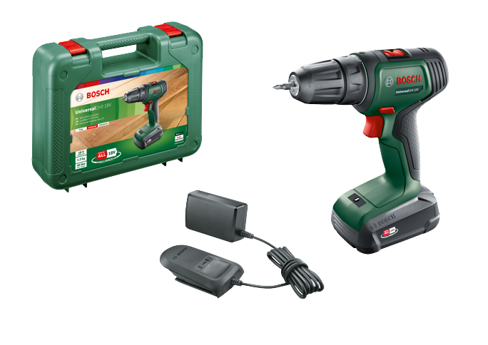 Bosch DIY - UniversalDrill 18V ( Battery And Charger Indcluded )