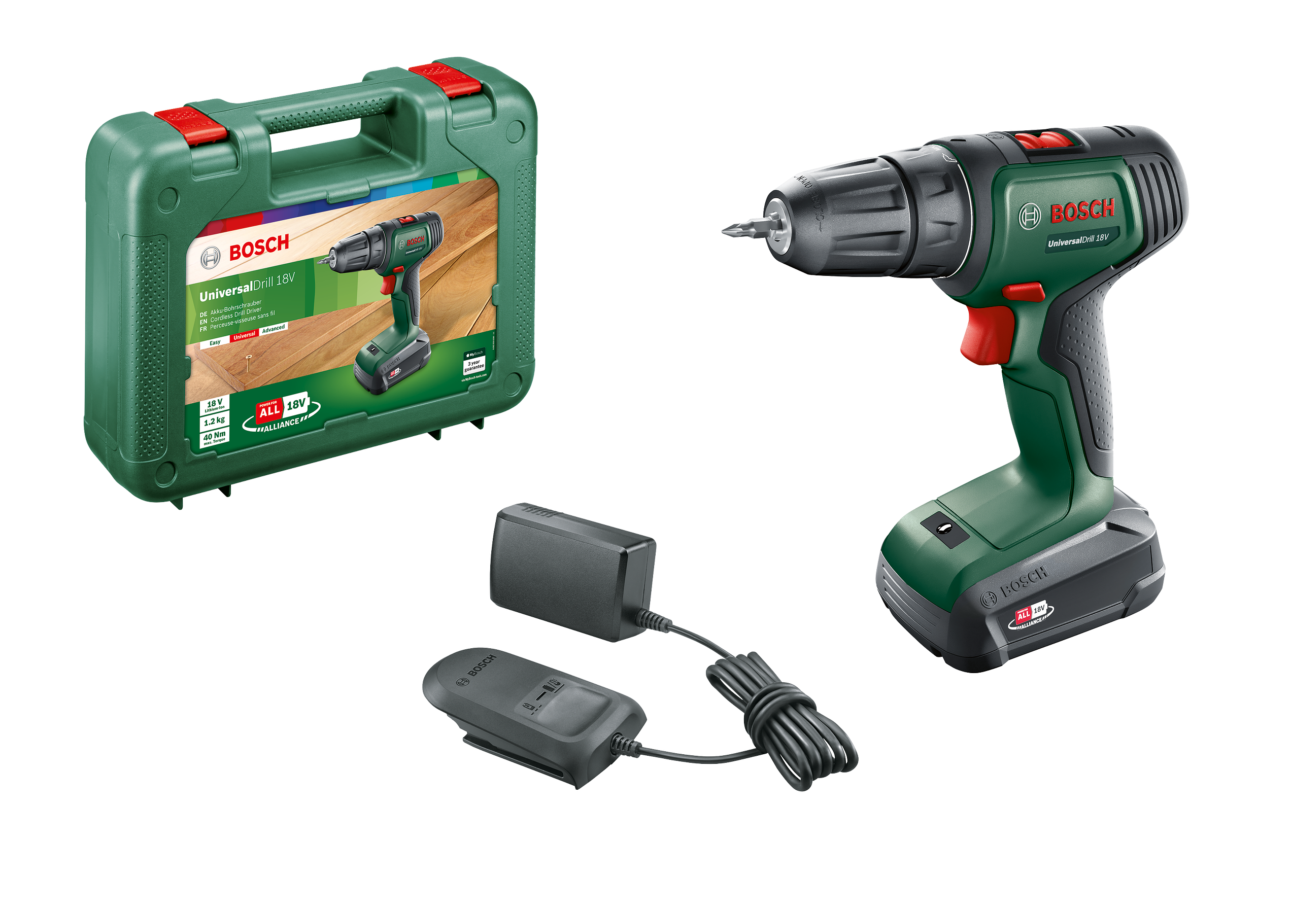 Bosch - UniversalDrill 18V ( Battery And Charger Indcluded )