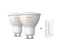 Philips Hue - 2x Dual Pack GU10 - White Ambiance & Hue Dimmer Switch - Bundle thumbnail-1
