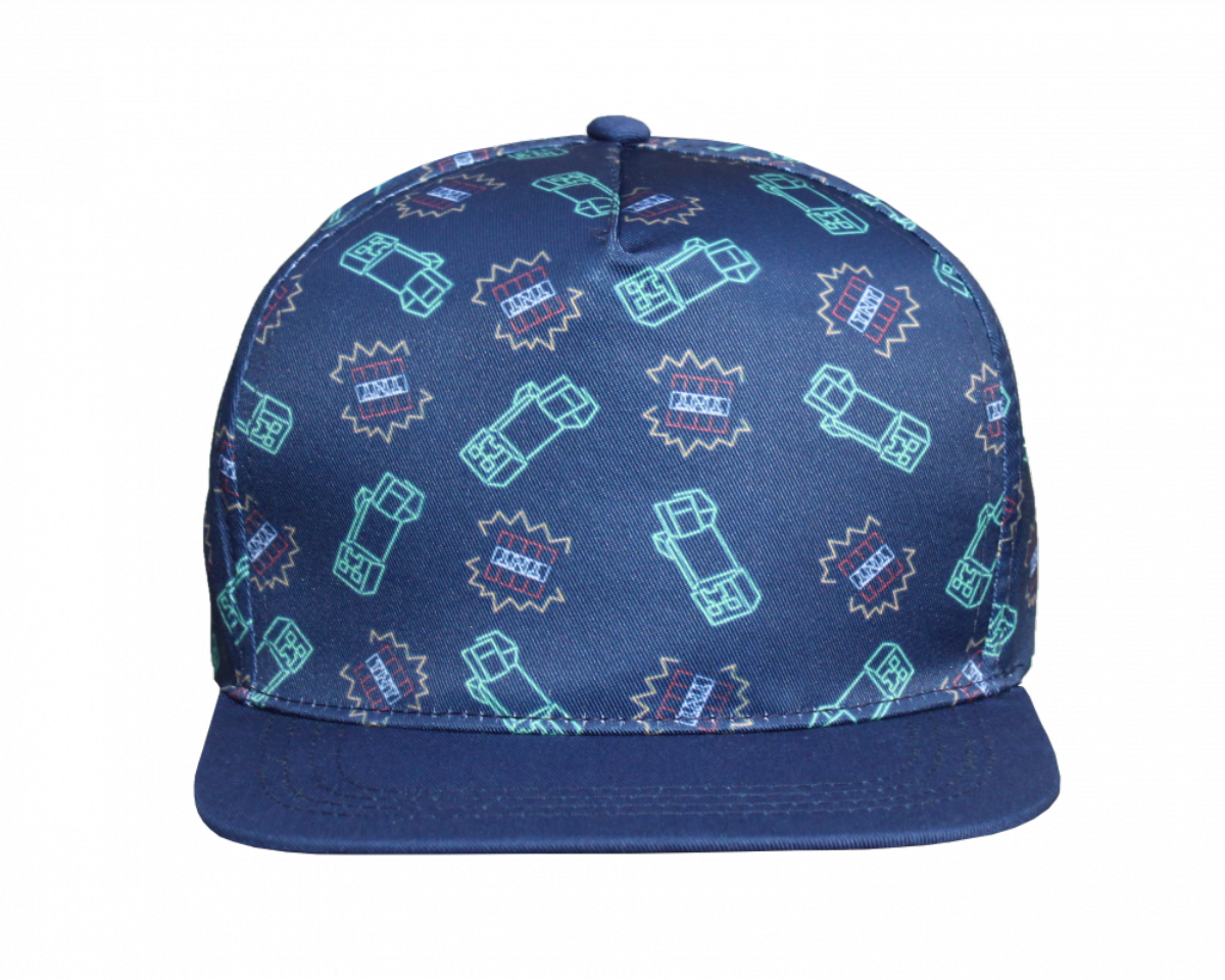 MINECRAFT BLUE SCATTER CAP