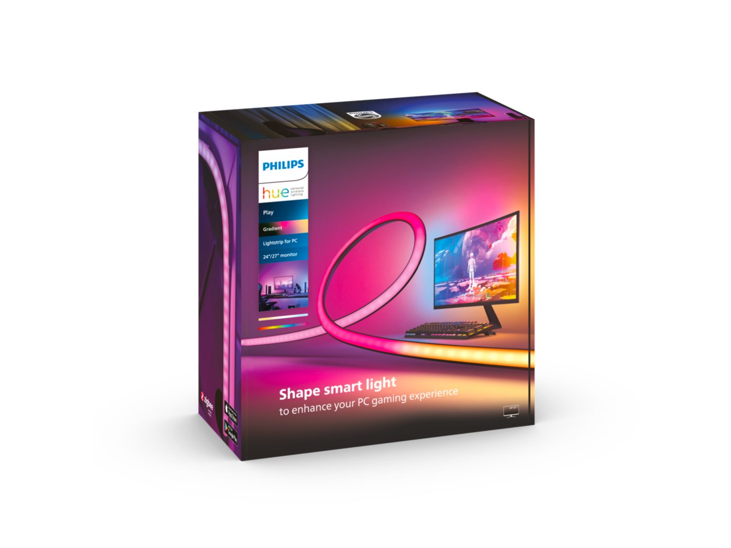 Hue - Gaming Gradient PC strip 24 27 inch EU
