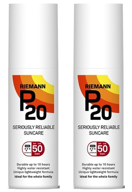 2 x P20 - Riemann Solcreme SPF 50 Spray 200 ml