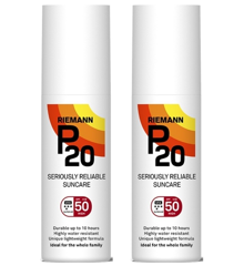 2 x P20 - Riemann Sun Protection SPF 50 Spray 200 ml