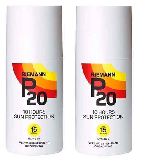 2 x P20 - Riemann Sun Protection SPF 15 Spray 200 ml
