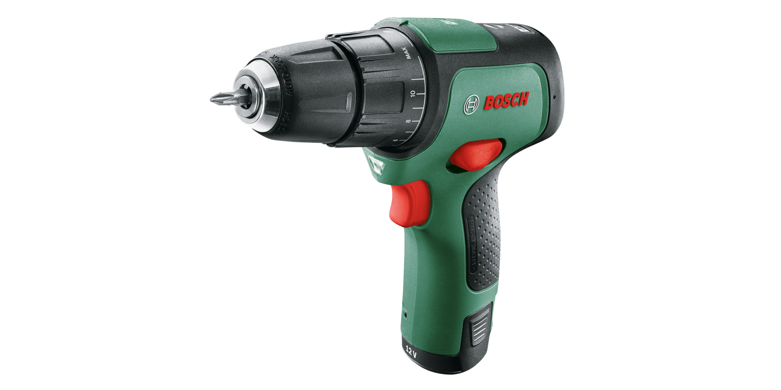 Bosch Cordless Drill / Screwdriver With Two Gears - Easy Impact 12 ( Battery And Charger Included )