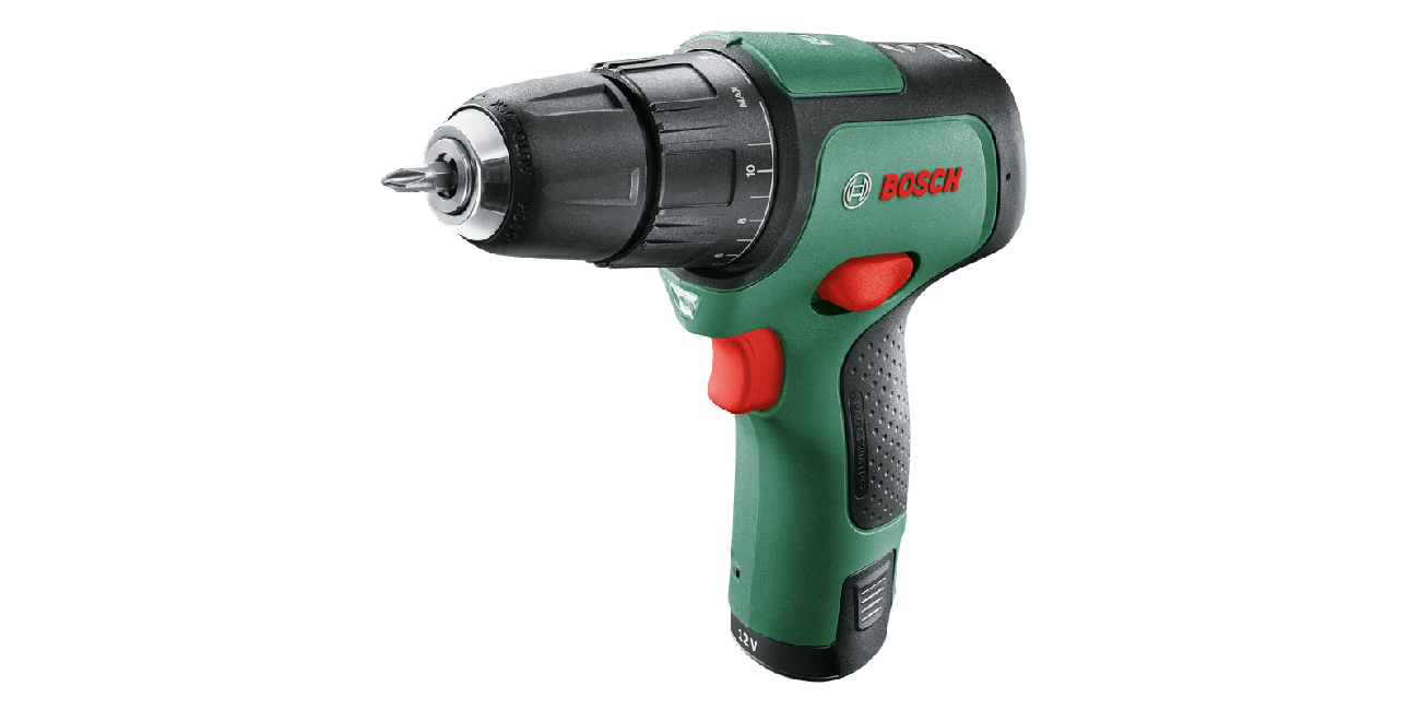 Bosch Cordless Drill / Screwdriver With Two Gears - Easy Impact 12 ( Battery And Charger Included )