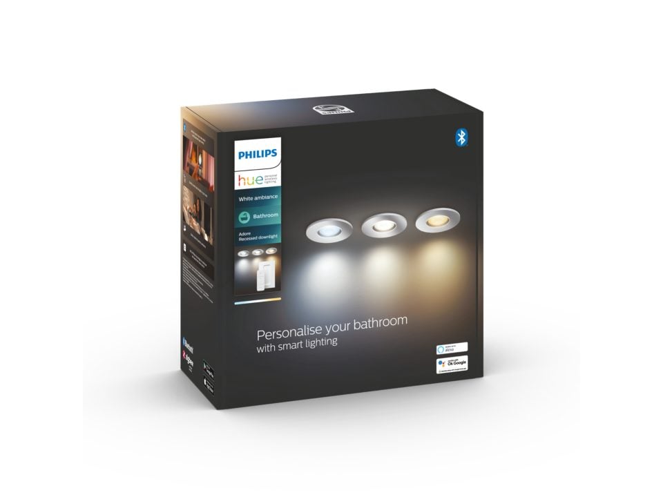Philips Hue - White Ambiance Adore bathroom recessed downlight
