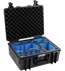 B&W Outdoor Case Drone Type 6000 DJI FPV Combo for 6+2 batteries - Black ( 32,6 Liter )