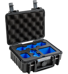 B&W Outdoor Case Type 500 For DJI Action 2 Power Combo or DJI Action 2 Dual-Screen Combo, Black ( 2,3 Liter )