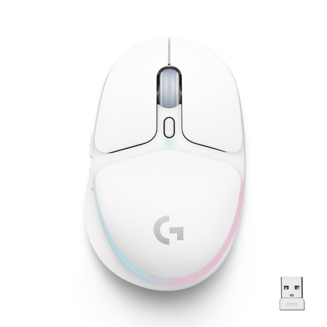 Logitech - G705 - Kabellose Gaming-Maus - Off White