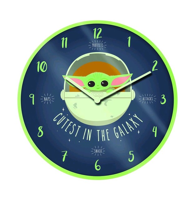 Clock Star Wars: The Mandalorian Cutest In The Galaxy