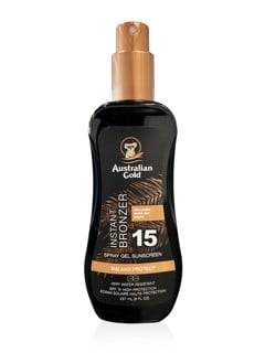 Australian Gold - Solcreme Spray Gel m. Instant Bronzer 237 ml - SPF 15