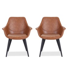 House Of Sander - Set of 2 Signe Chairs - Cognac (25600)