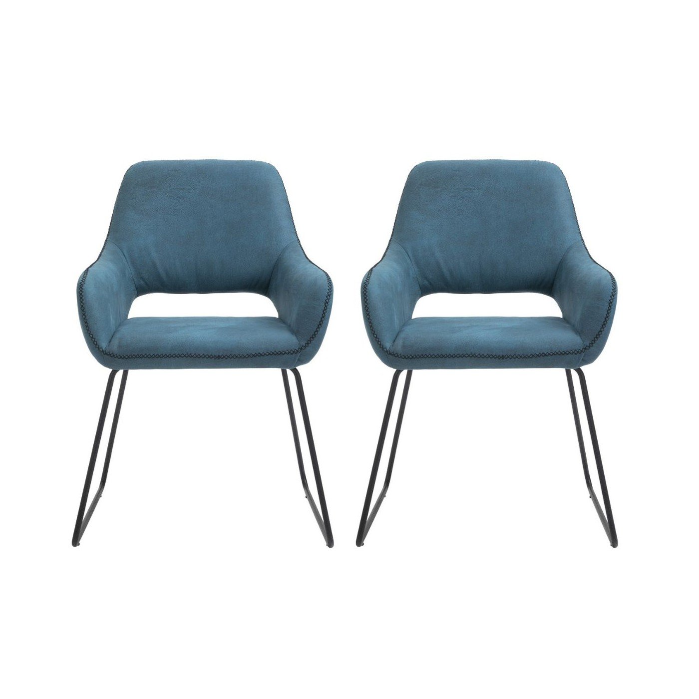House Of Sander - Set of 2 Angel Chairs - Blue (101581)