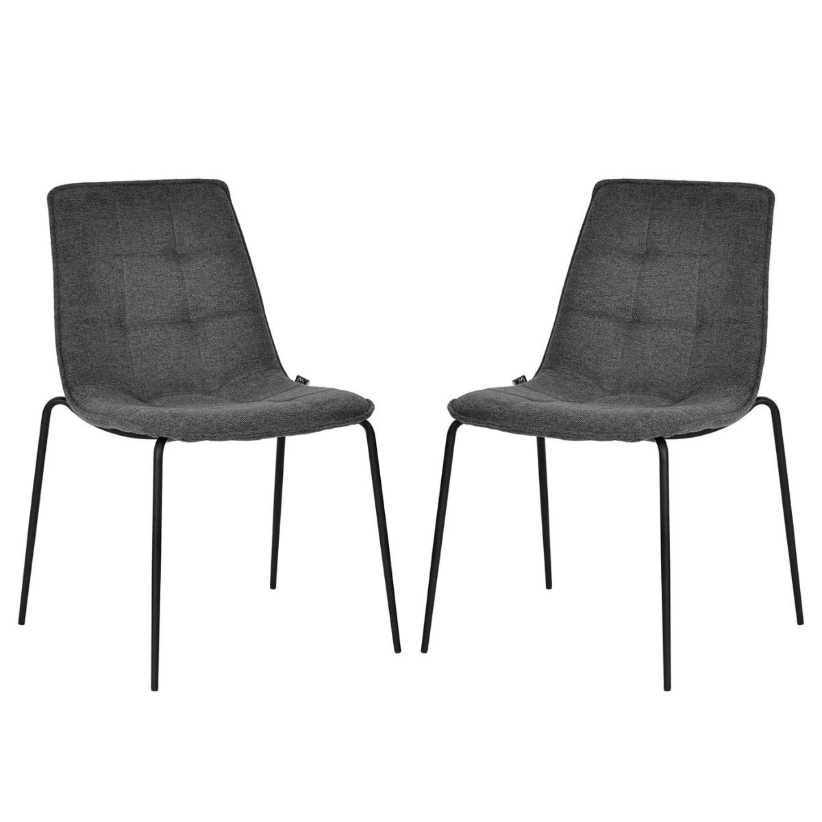 House Of Sander - Set of 2 Olly Chair - Dark grey (66102) - Hjemme og kjøkken