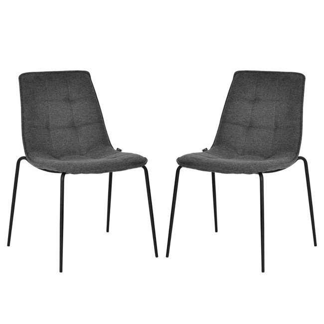 House Of Sander - Set of 2 Olly Chair - Dark grey (66102)