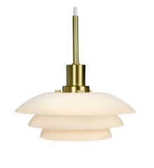 Dyberg Larsen - DL20 Opal Pendant lamp with brass base