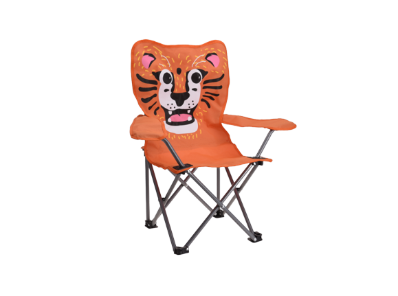 Childrens Foldable Camping Chair - Tiger