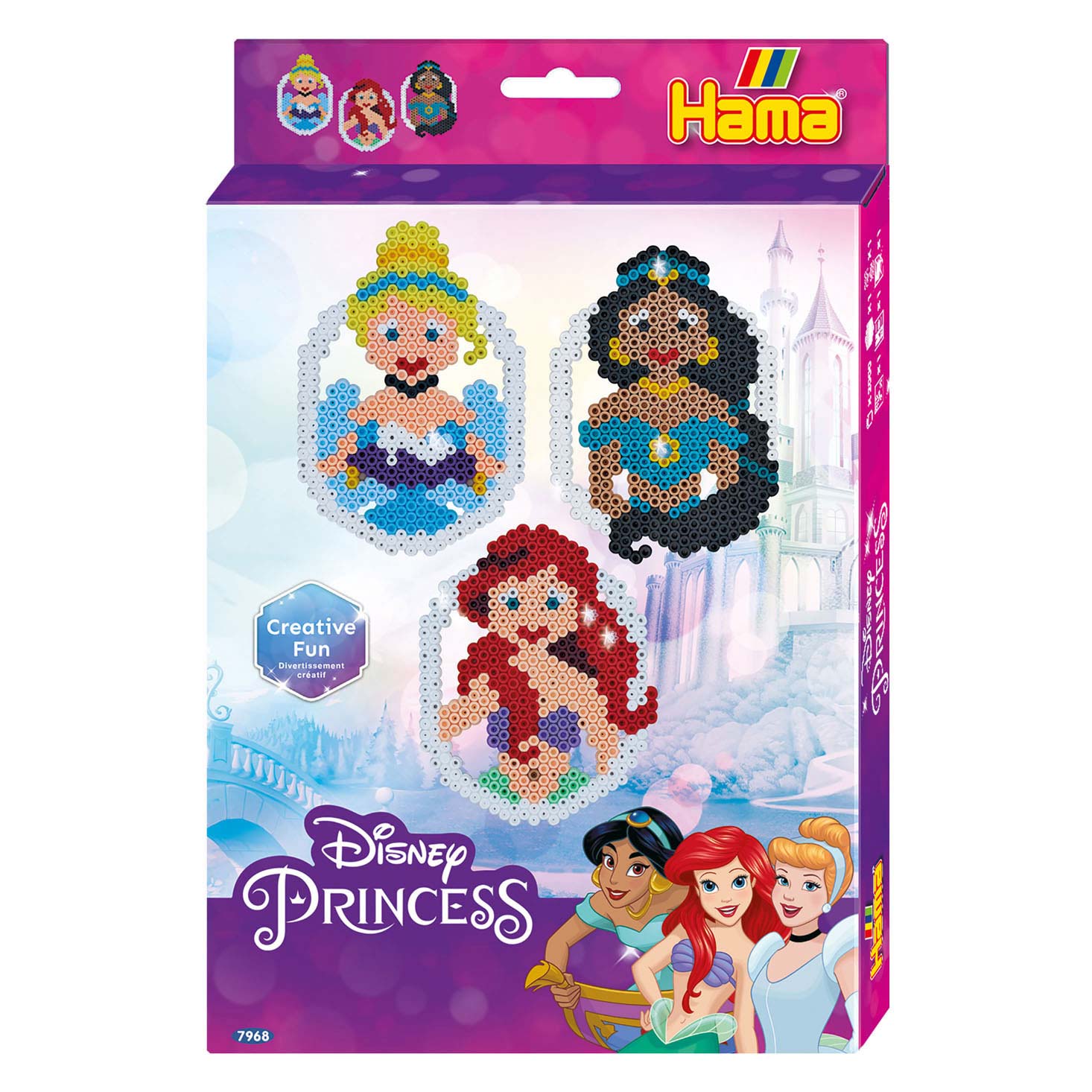 HAMA - Midi Beads - Hanging Box - Disney Princess (387968), Hama