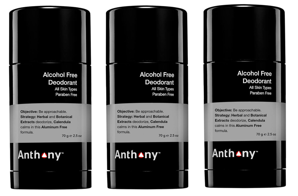 Anthony - 3 x  Deodorant-Alcohol Free