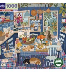eeBoo - Puzzle 1000 pcs - Blue Kitchen - (EPZTBUK