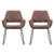 House Of Sander - Set of 2 Angel Chairs - Brown (101587) thumbnail-1