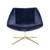 Bloomingville - Elegant Lounge Chair - Blue (50185632) thumbnail-1