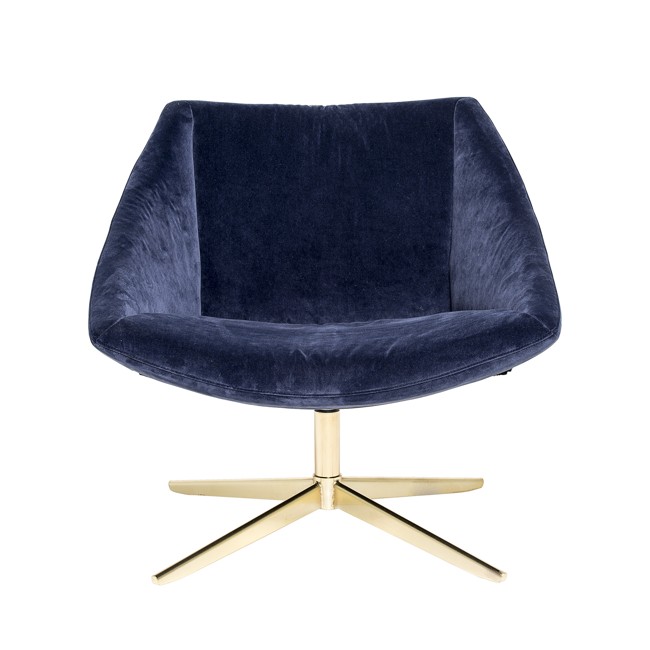 Bloomingville - Elegant Lounge Chair - Blue (50185632)