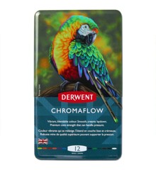 Derwent - Chromaflow tin 12 ass.