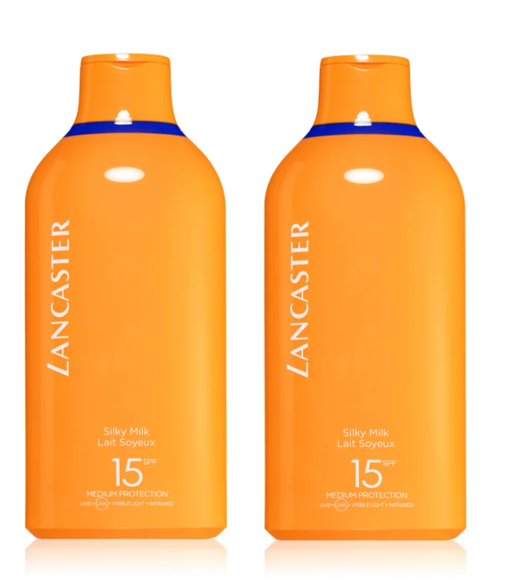 Lancaster - 2 x SUN BEAUTY Silky Milk SPF15 400 ml - Sonnencreme