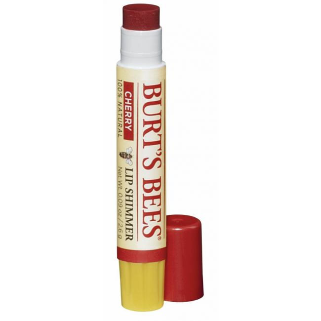 Burt's Bees  - Lip Shimmer Cheery - Læbepomade