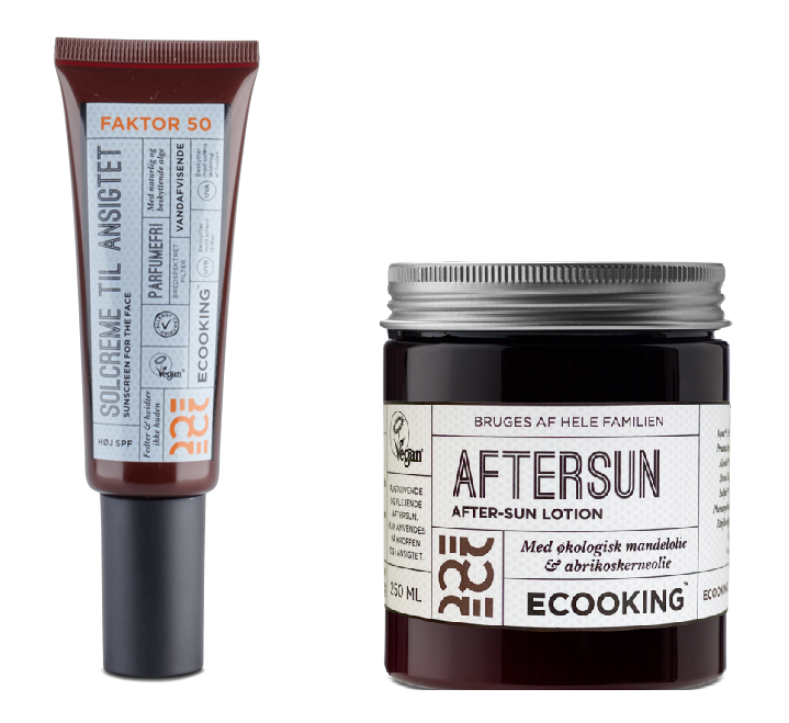 Ecooking - Solcreme Ansigt SPF 50 50 ml + Aftersun 250 ml