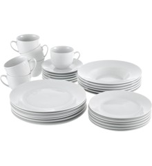 Aida - Café dinnerset white - 30 pcs (21912)