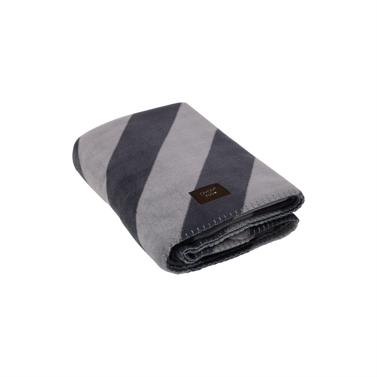 OYOY ZOO - Kaya Dog Blanket Small - Light Grey/Dark Grey (Z60033)