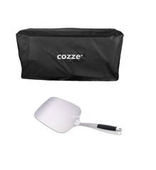 Cozze - Stainless Steel Pizza Paddle + Cover For 17" Pizza Oven - Bundle