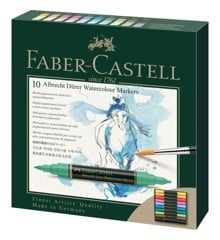 Faber-Castell - Albrecht Dürer Watercolour Marker, æske med 10 stk
