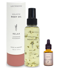 Nordic Superfood - Body Oil Relax 120 ml + Essential Oil - Sex 10 ml