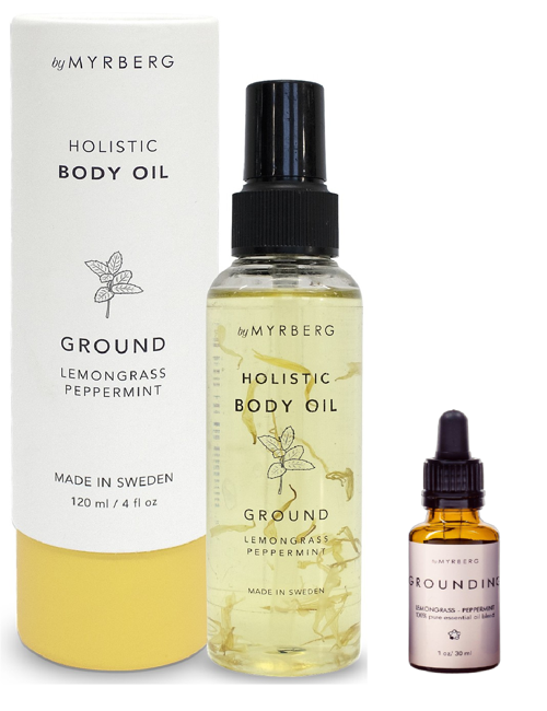 Nordic Superfood - Holistic Body Oil Ground 120ml + Essential Oil - Grounding 10 ml
