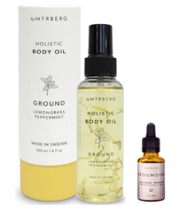 Nordic Superfood - Holistic Body Oil Ground 120ml + Essential Oil - Grounding 10 ml