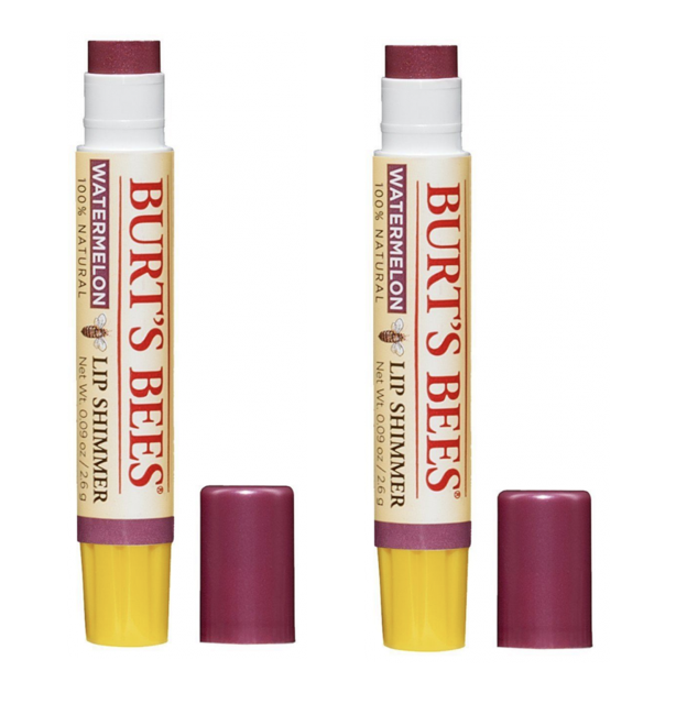 Burt's Bees - 2 x Lip Shimmer Watermelon - Læbepomade