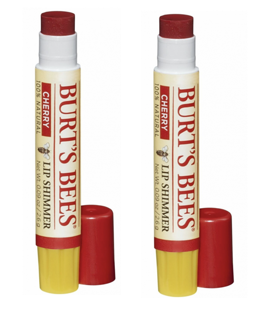 Burt's Bees - Lip Shimmer - Kirsebær 2-Pak