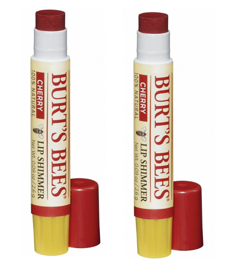 Burt's Bees - Lip Shimmer - Kirsebær 2-Pak